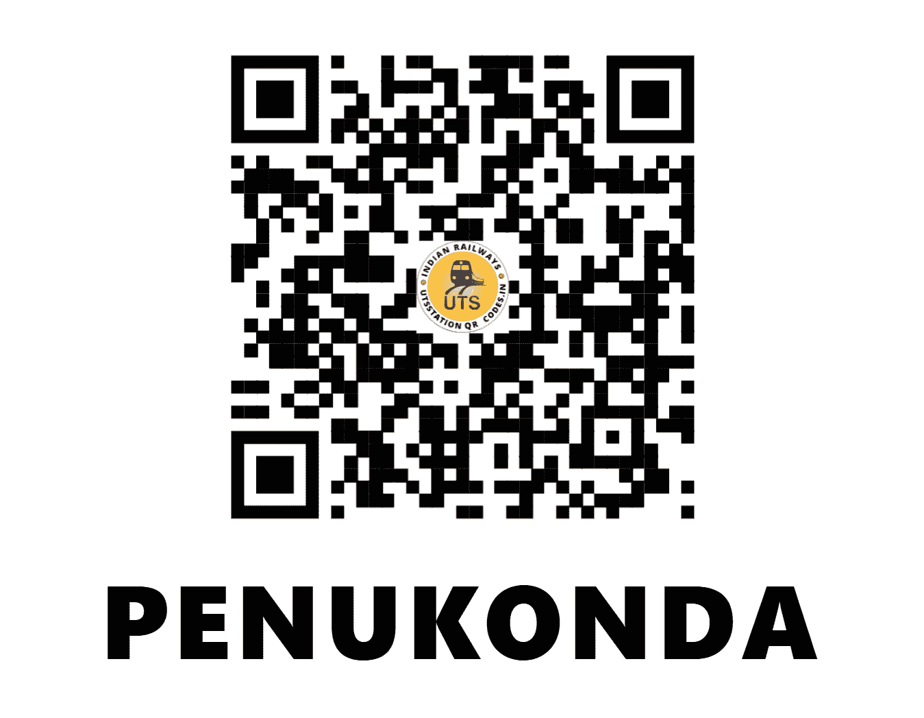 UTS QR Code for PENUKONDA - PKD - SW (ANDHRA PRADESH)
